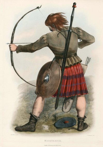 Macquarrie, aus The Clans of the Scottish Highlands, 1845 von Robert Ronald McIan